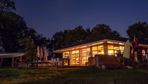 Robinson Crusoe accommodatie avond
