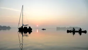 Robinson Crusoe windstil zonsondergang